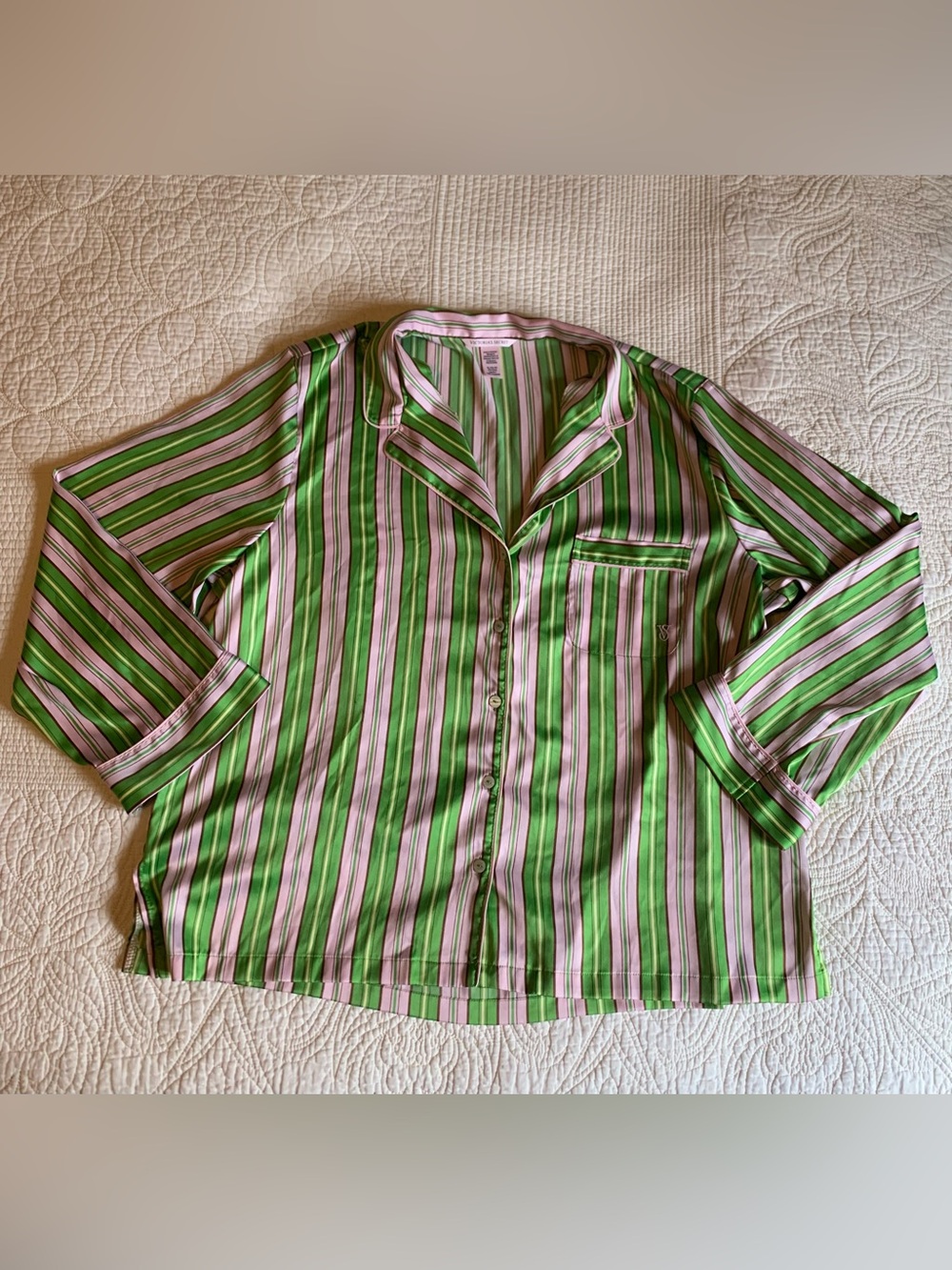 Victoria's Secret Satin Long Pajama Shirt